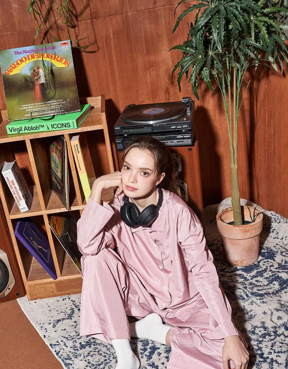 Furless pajamas[Long] - Pink Stripe 상세페이지 7